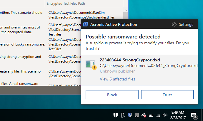 ransomware software file