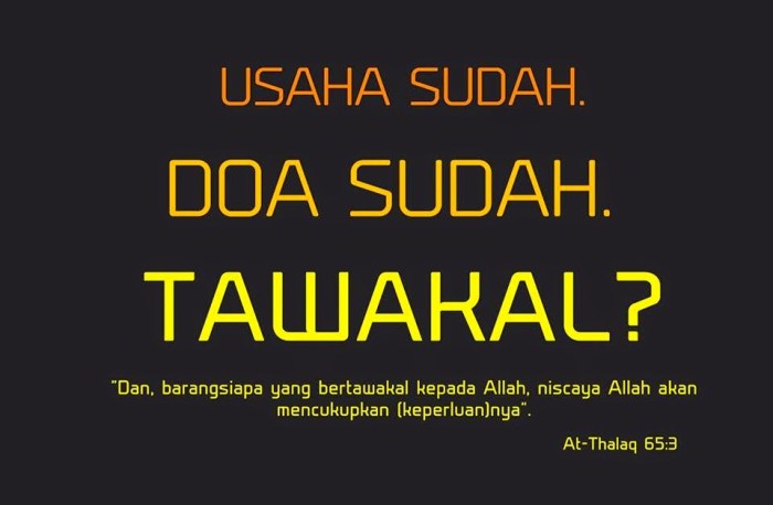 tawakal kepada Allah